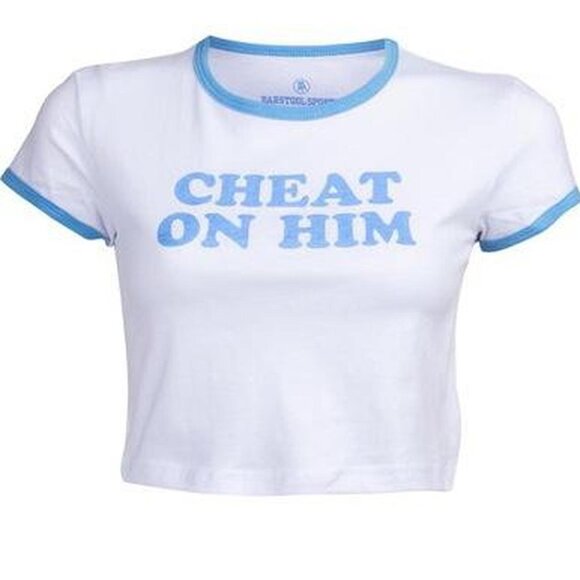 Cheat On Him Crop Top - Picture 1 of 3